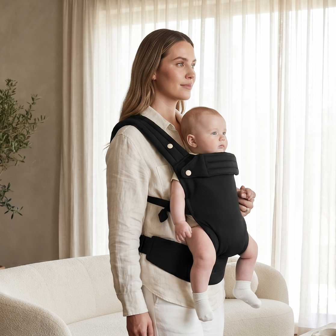 Ergonomic Adjustable Baby Carrier – Front & Hip Carry