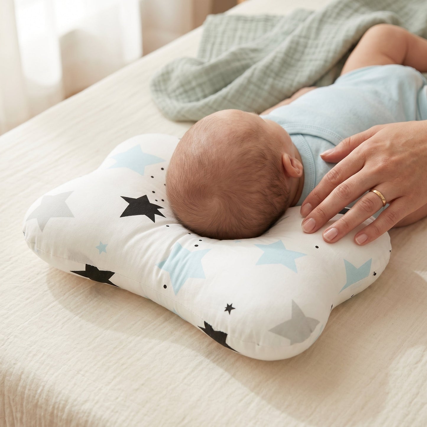 Ergonomic Memory Foam Neck & Back Support Pillow – Baby