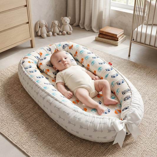 Portable Baby Lounger Nest Bed – Travel Napping Nest