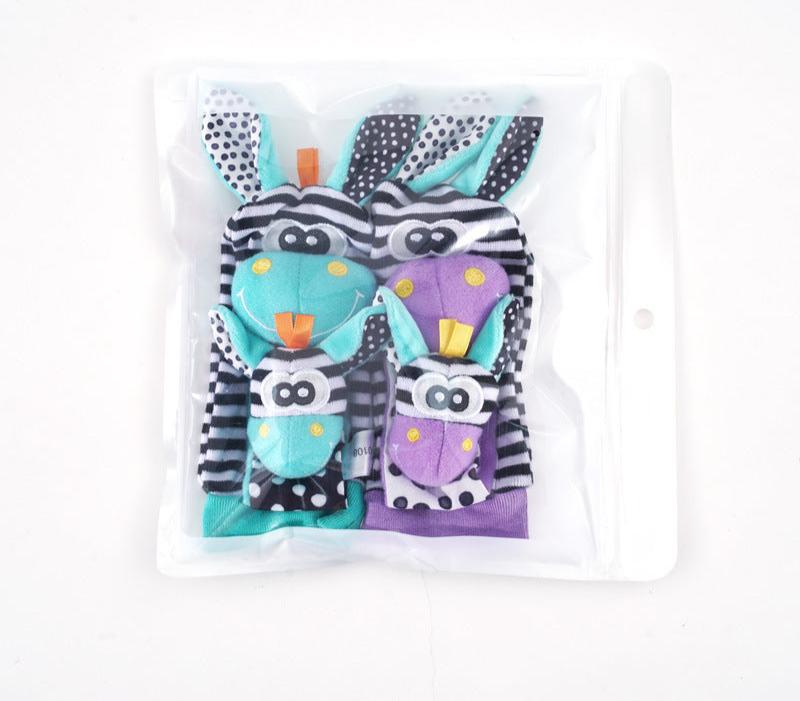 Sensory Baby Socks & Wristband Rattle Set – Development Toy