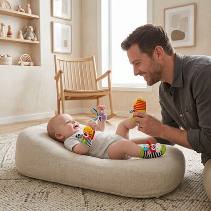 Sensory Baby Socks & Wristband Rattle Set – Development Toy