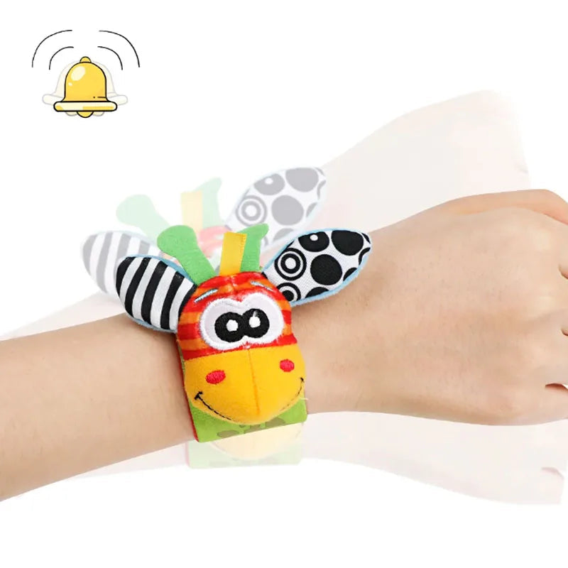 Sensory Baby Socks & Wristband Rattle Set – Development Toy