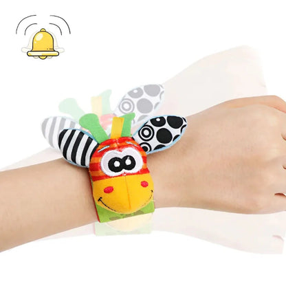 Sensory Baby Socks & Wristband Rattle Set – Development Toy
