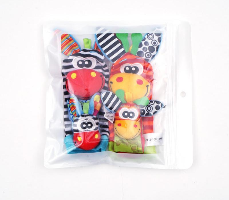 Sensory Baby Socks & Wristband Rattle Set – Development Toy