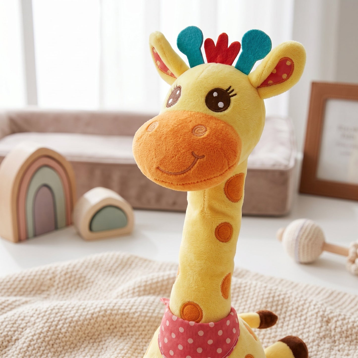 Singing Giraffe Plush Toy for Baby – Interactive Musical Toy