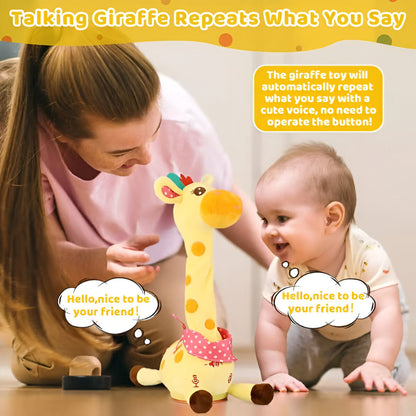 Singing Giraffe Plush Toy for Baby – Interactive Musical Toy
