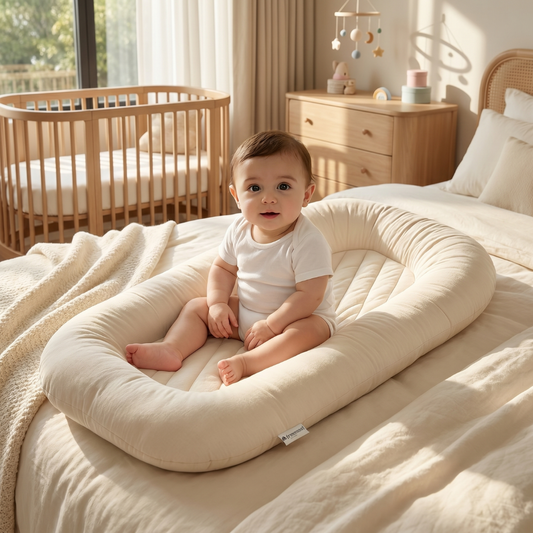 Ultra-Soft Infant Lounger Bed – Cozy Baby Nest