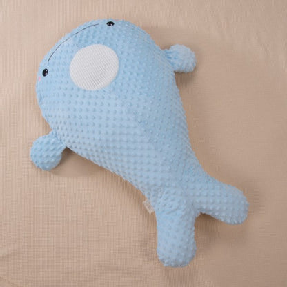 Whale Baby Tummy Relief Pillow – Feeding Colic Comfort Cushion
