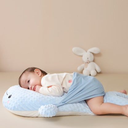Whale Baby Tummy Relief Pillow – Feeding Colic Comfort Cushion