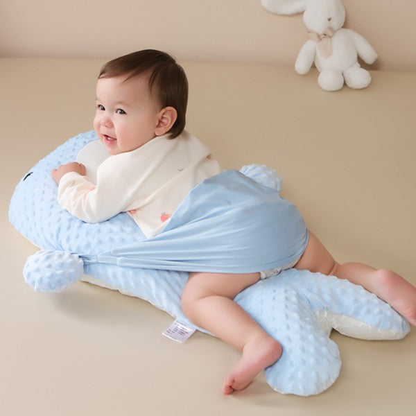 Whale Baby Tummy Relief Pillow – Feeding Colic Comfort Cushion