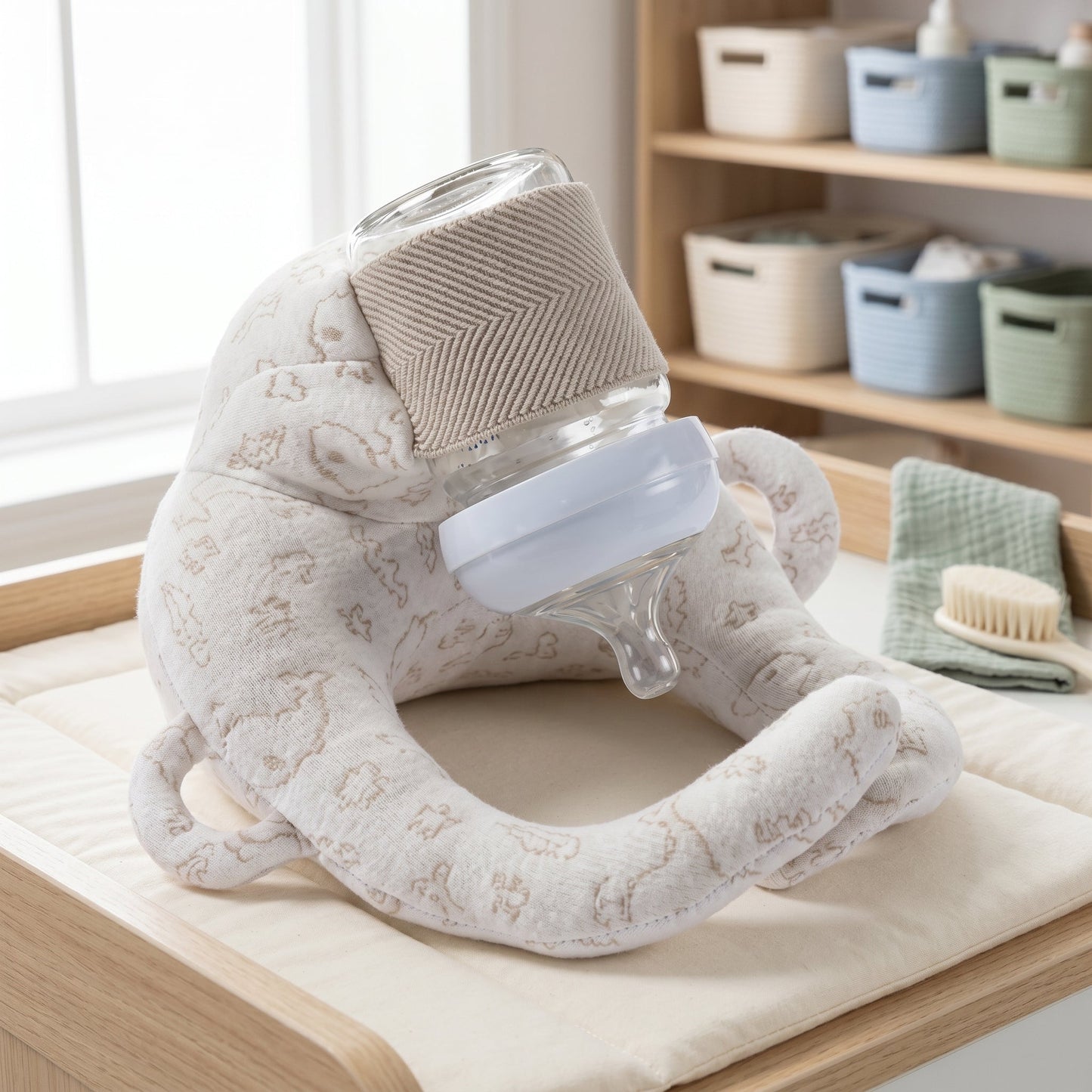 Hands-Free Baby Bottle Feeding Pillow – Support Cushion