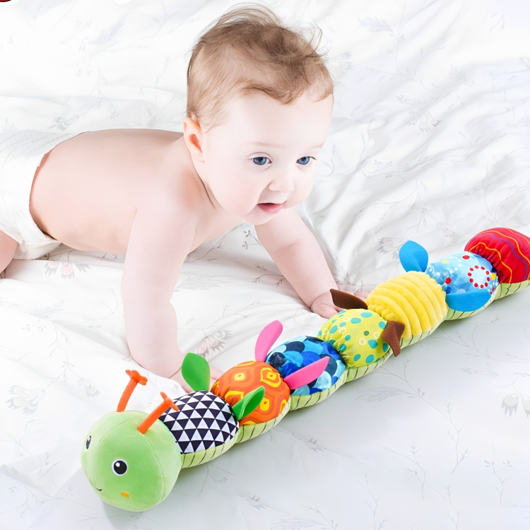 Musical Caterpillar Sensory Toy for Baby – Plush Development Toy