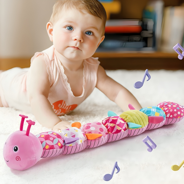 Musical Caterpillar Sensory Toy for Baby – Plush Development Toy