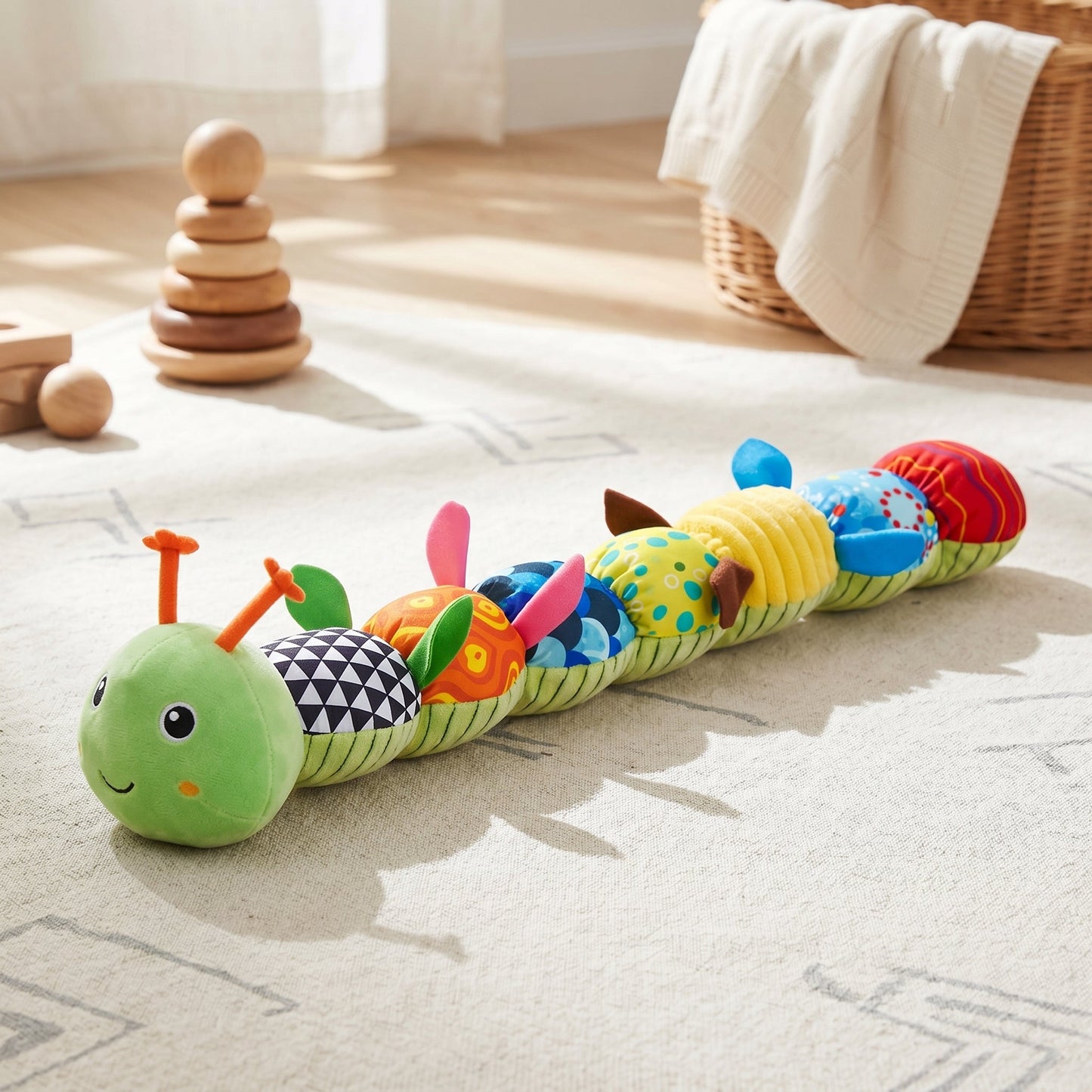 Musical Caterpillar Sensory Toy for Baby – Plush Development Toy