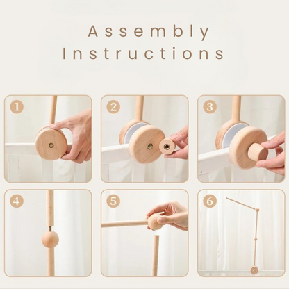 Musical Crib Mobile Set with Arm – Nursery Sleep Soother