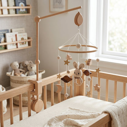 Musical Crib Mobile Set with Arm – Nursery Sleep Soother