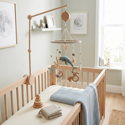 Musical Crib Mobile Set with Arm – Nursery Sleep Soother