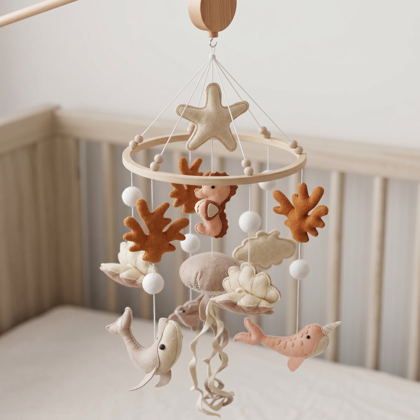 Musical Crib Mobile Set with Arm – Nursery Sleep Soother