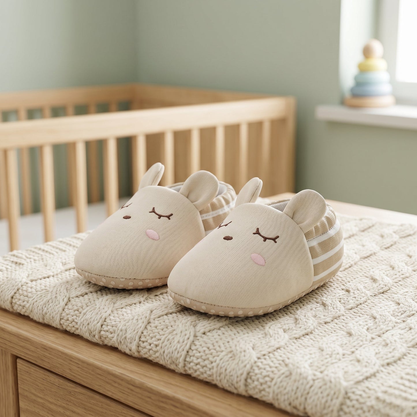 Non-Slip First Walker Shoes – Baby Animal Print Sneakers