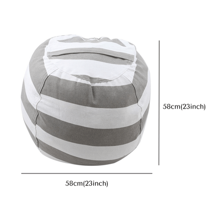 Kids Storage Bean Bag Chair – Stuffed Animal Organizer